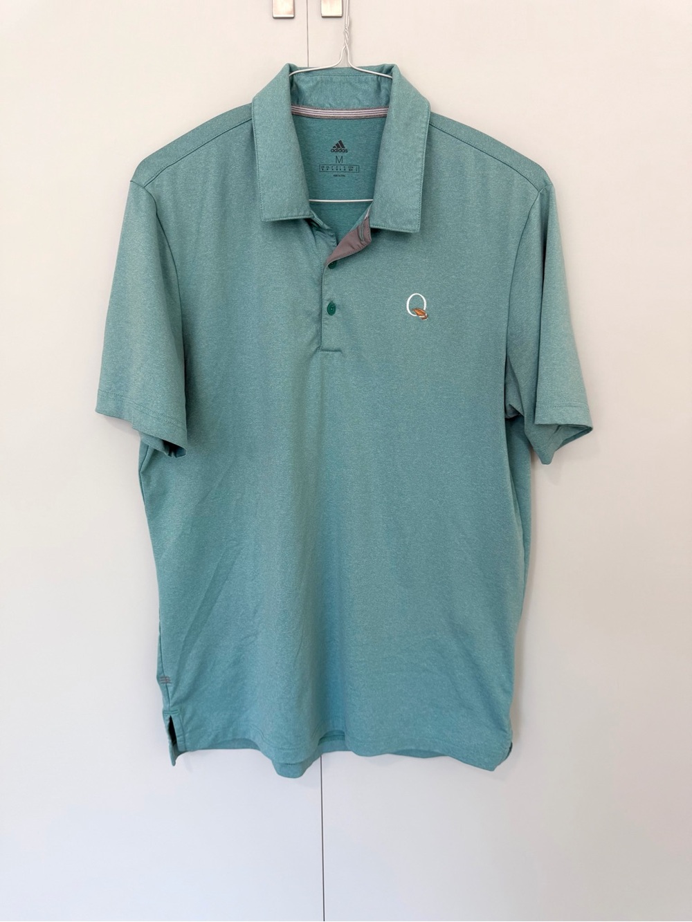ADIDAS Men’s Quail Hollow Logo Performance Golf Polo in Green